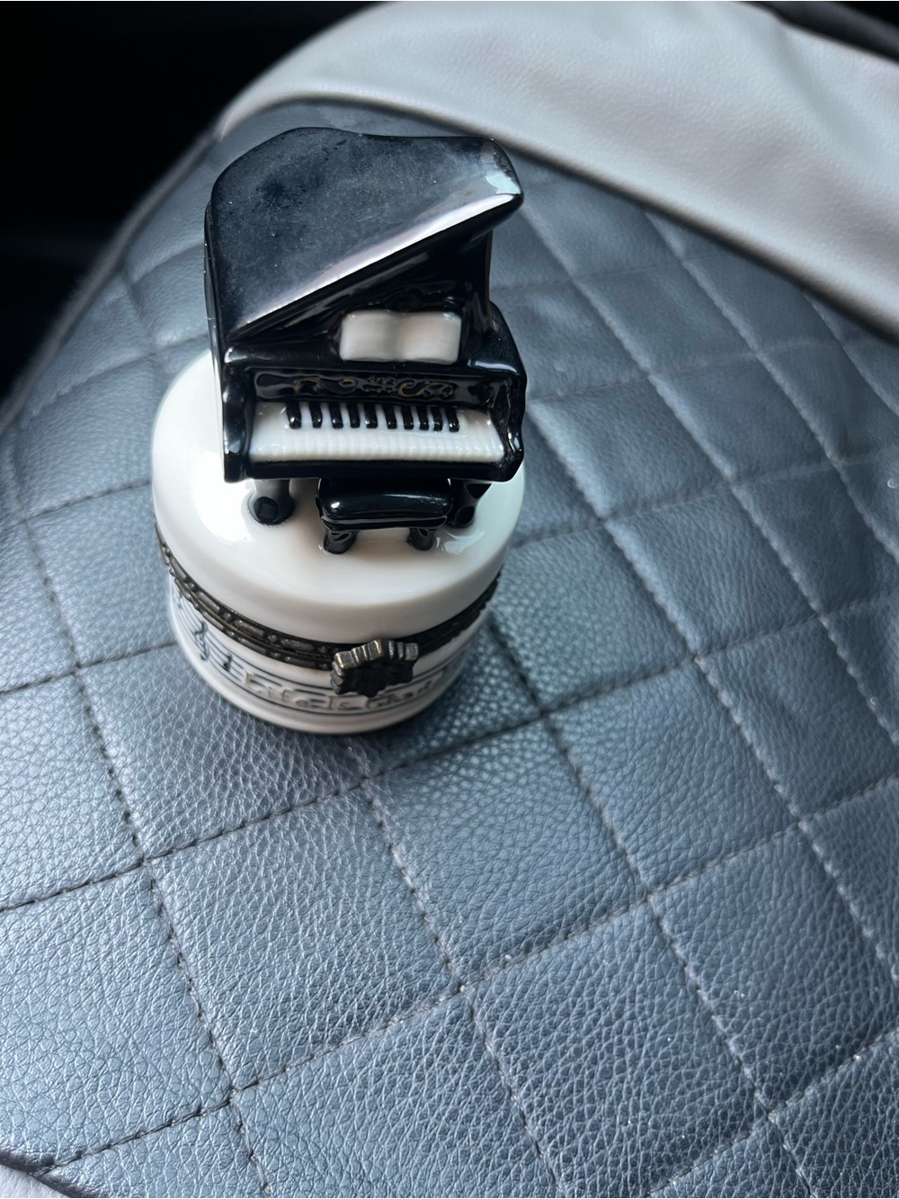 Black & White Grand Piano Music Box - Decorative Home Accent Life is good!